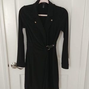 White House Black Market true long sleeve wrap dress